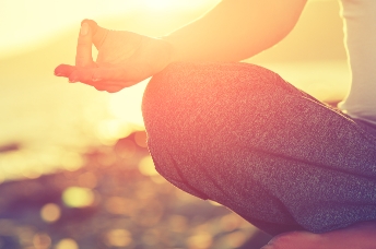 person meditating