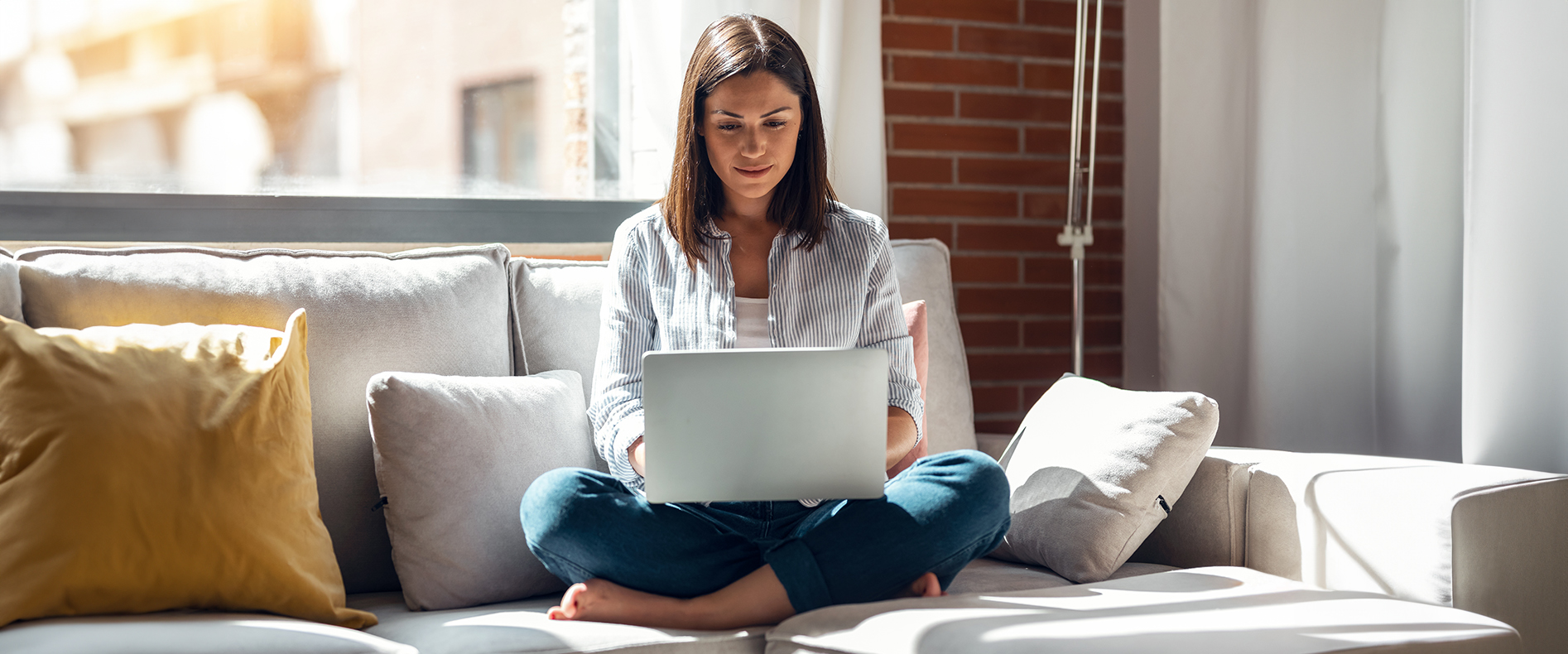 Woman on computer